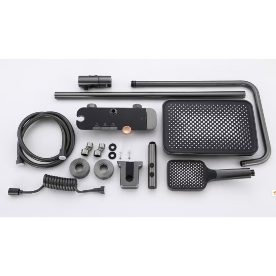 CH01R-NGN GRAY SHOWER SET STOCK