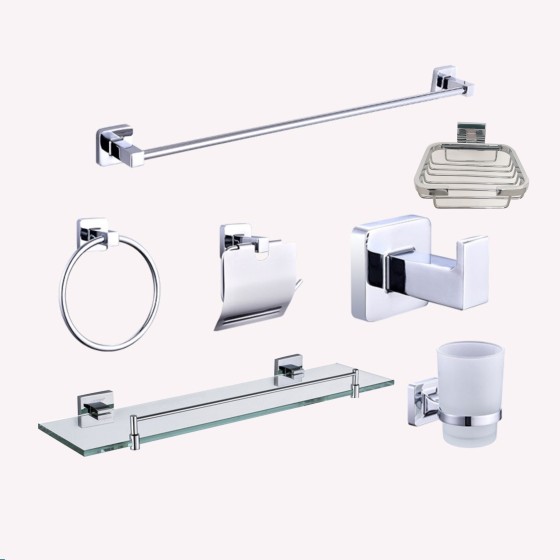 B0417 chrome accessorice 7set ,STOCK