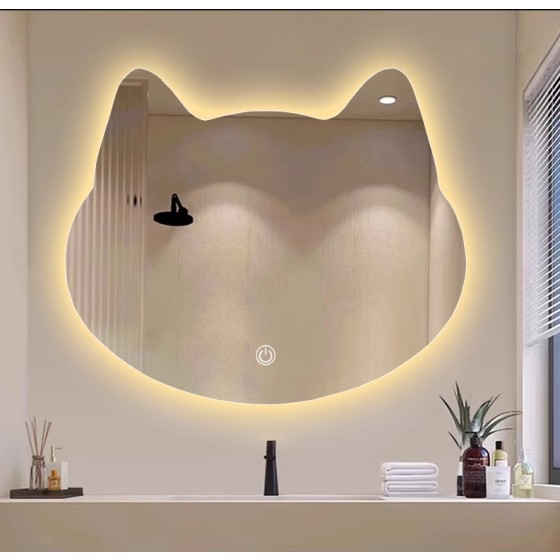 T193-NGN 70×60 led mirror,and light(Warm colors, white, blue),With back panel STOCK