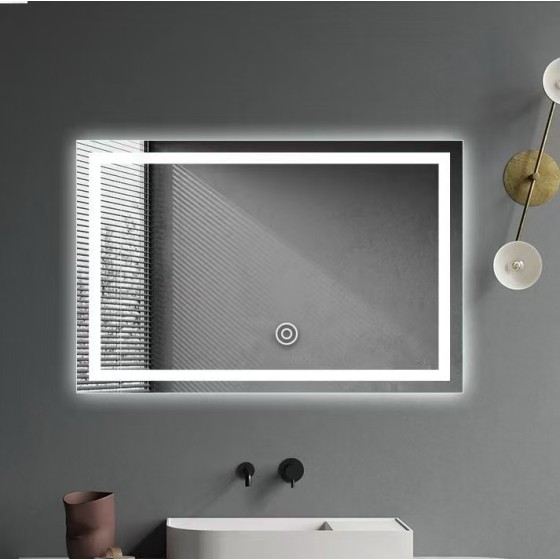 T125-2 60*80led mirror,and light(Warm colors, white, blue),With back panel,stock