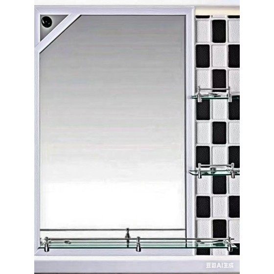 T142 50*70cm combined ordinary mirror with a storage rack