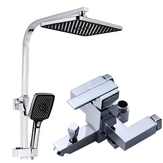 21158 CHROME SHOWER SET STOCK